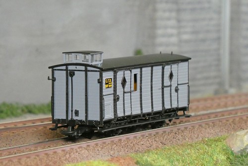 Wagon fourgon cfv gris bleu - cfv,,