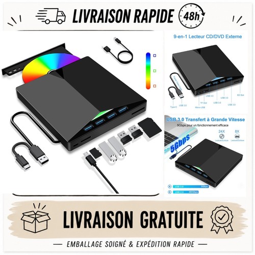 Lecteur dvd externe usb 0 - externe, 3.0