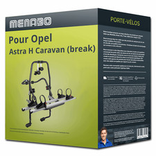 Porte-vélo Menabo Stand Up 2 pour Opel Astra H Caravan (break) type L35 2 vélos