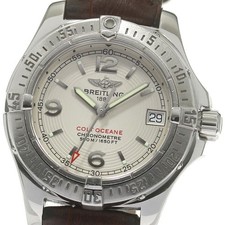 BREITLING Colt Ocean A77380 Date Silver Dial Quartz Ladies Watch_833674