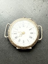 Ancienne Montre Gousset Col Argent Massif Remontoire Pour pièces Art Nouveau