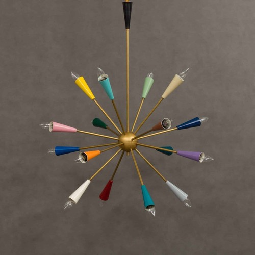 Lustre spoutnik coloré dans - coloré,