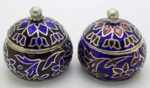 Duo boites pilules - boites, argent