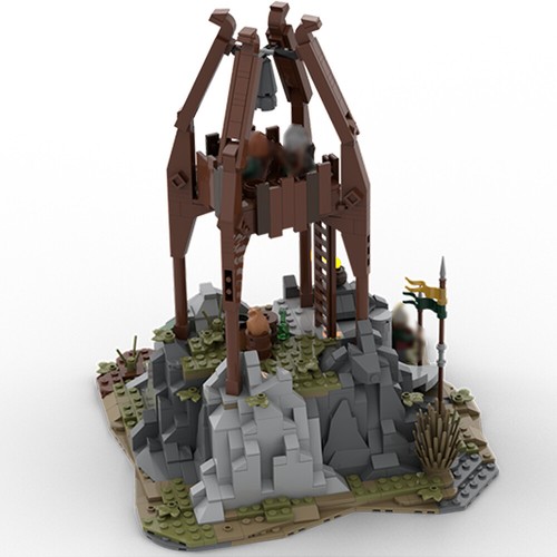 Medieval archer tower model - archer,