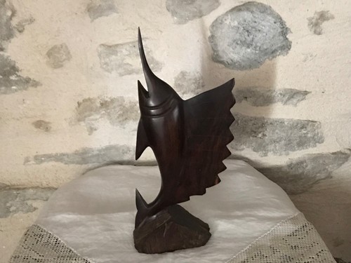 Sculpture espadon sur socle - sculpture,
