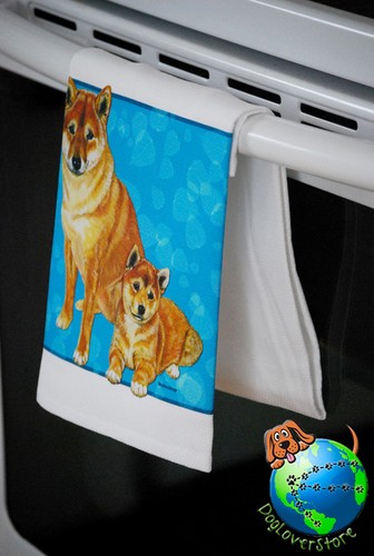 Serviette cuisine shiba inu - cuisine,