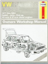 VW GOLF Mk1 1.5 1.6 DIESEL U.S.SPEC (INCL CADDY) 1978-84 OWNERS WORKSHOP MANUAL