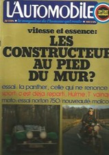 L'AUTOMOBILE N°333 LE PANGHER / FIAT 132 / FORD ESCORT / NORTON 750