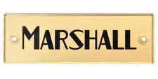 MARSHALL LOGO MARK for JTM1 Amplifier LOGO00028 100mm x 33mm Replacement New