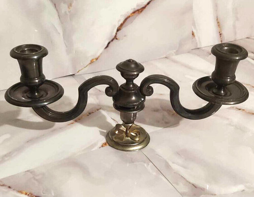 Bougeoir chandelier branche - 2,