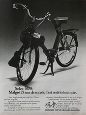 1975 SOLEX 3800 PRESS AD IT'S A BIKE WITH AN ENGINE - VELOSOLEX