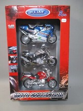 LG2549 WELLY 19660-3G 1/18 1:18 Motorcycle Collection Box BMW Yamaha Cagiva