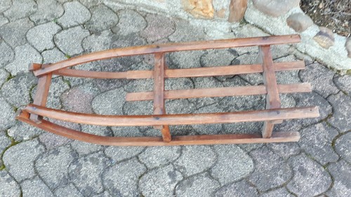 Ancienne luge bois - vintage,