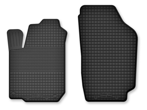 Tapis avant caoutchouc - , bac