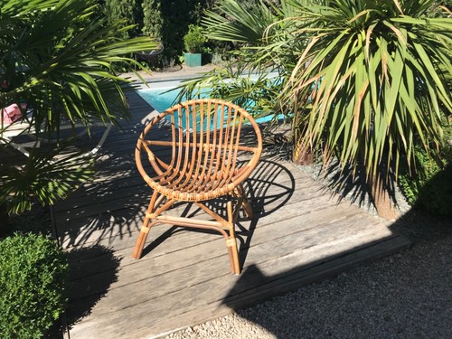 Magnifique fauteuil corbeille