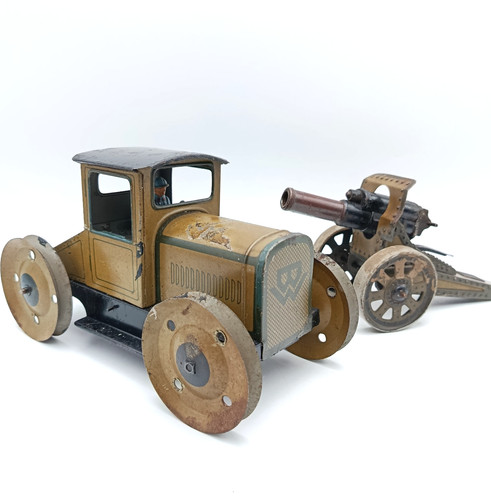 Jouet ancien tôle mécanique