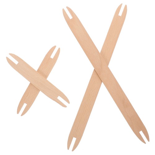 Wooden weaving shuttles 4pcs - wooden,
