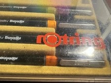 ROTRING Stylos Rapidograph Pour Dessin Technique Encre Étui Vintage A