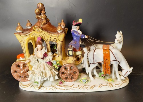 Ancien groupe porcelaine - groupe, en