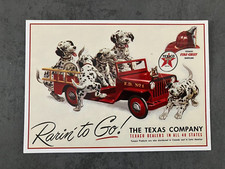 11 - POSTCARD year 2000 - TEXACO ADVERTISEMENT - FIRE CHEF GASOLINE