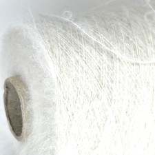 DENTELLE VISCOSE LAINE blanche