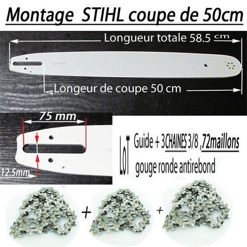 Guide chaines adapte stihl - chaines,