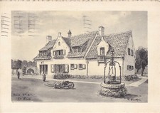 Carte postale postcard 10x15cm BELGIQUE KNOKKE-ZOUTE bois ste-anne timbrée 1956