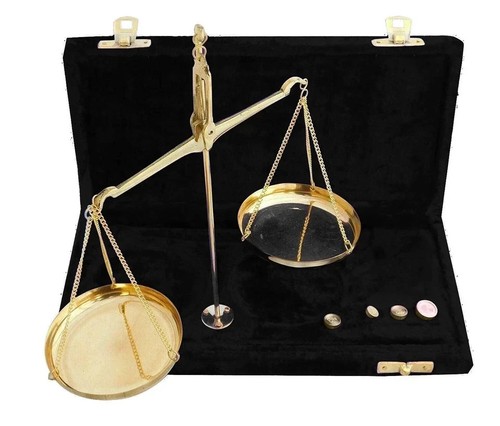 Ancienne balance bijoux en - à,