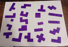 Blokus DUO 21 Purple replacement pieces see pic to confirm, free ship