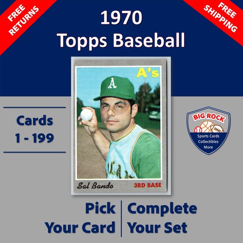 1970 topps baseball card - topps,