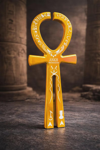 Ankh diapason géométrie - or,