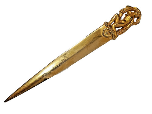 Beau coupe papier metal dore - beau,