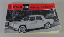 Operating Instructions/Manual Renault R8 R.1130 from year 1962
