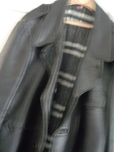 Manteau cuir homme - en,