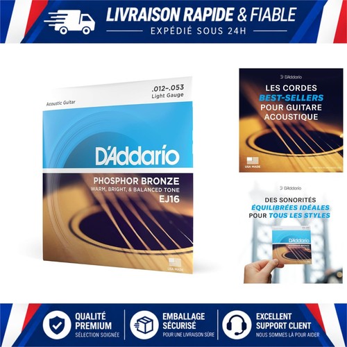 Addario ej16 cordes - ej16, guitare