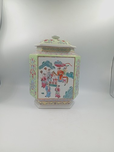 Potiche pot couvert hexagonal - pot,