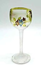 MOSER THERESIENTHAL ENAMEL PAINTING GOLD GELT ENAMELLED GLASS GLASS ENAMEL GOLD AM