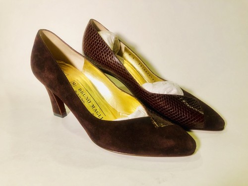 Bruno magli chocolate - chocolate, suede