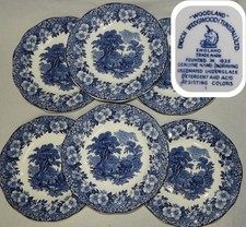 "WOODLAND" Enoch Wedgwood : x6