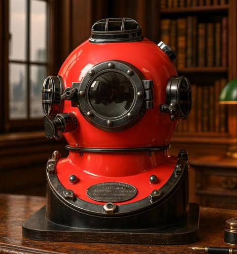 Casque plongée vintage - casque, de
