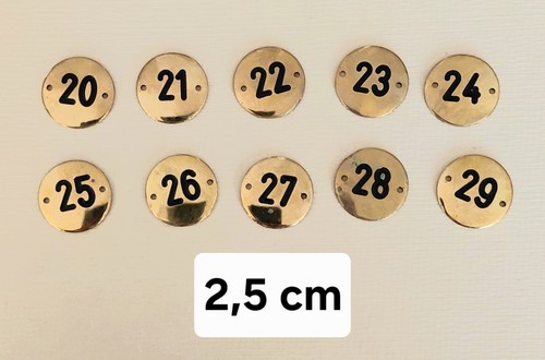 Lot numéros laiton - lot, de