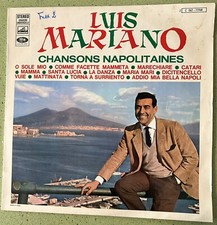 Luis Mariano Chansons napolitaines O sole mio Santa Lucia Disque 33 tours Vinyle