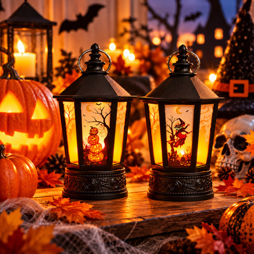Lanterne halloween led - lanterne,