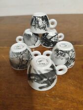 Illy Collection 6 Coffee Cups Year 1999 BUS STOPS Series Numbered & Signed...