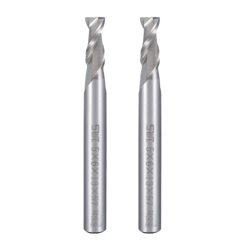 2pcs 6mm tige - 13mm, droit