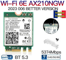 Carte WiFi 6E Bluetooth 5.3 - 5374Mbps - 2.4G 5G - AX210NGW - NGFF M.2 - WLAN