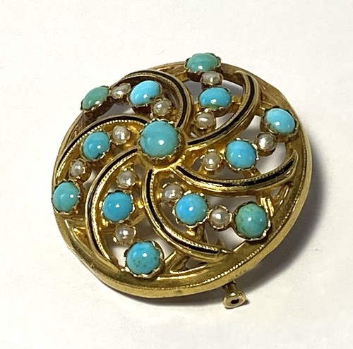 Broche ancienne 18k - broche, or