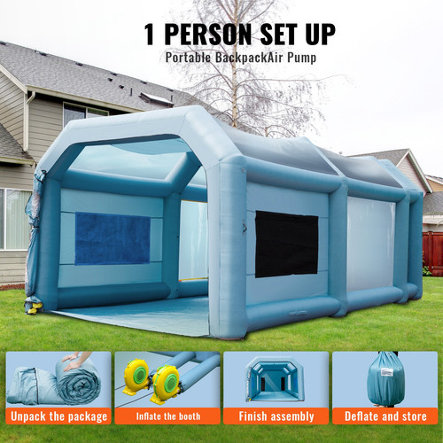 Cabine peinture gonflable - cabine,