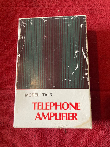 Vintage telephone amplifier - telephone,