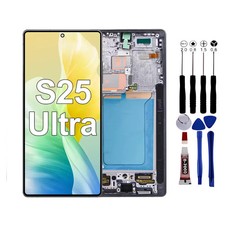 ECRAN POUR SAMSUNG S25 ULTRA SM-S938 OLED +CHASSIS +EMPREINTE NOIR +OUTILS - ...